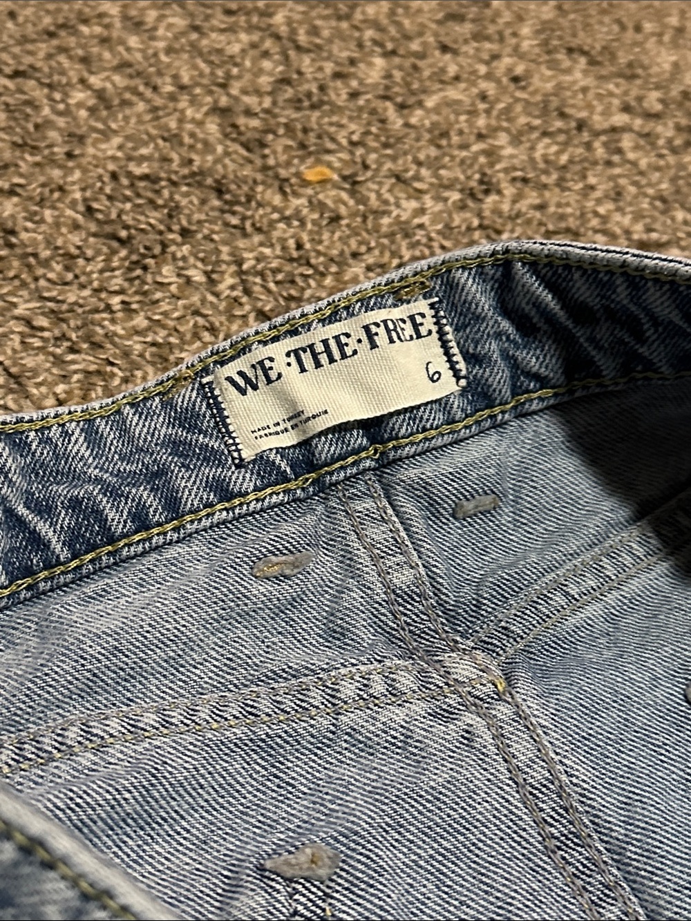 We The Free Light Blue Denim Maxi Skirt - Picture 2 of 5